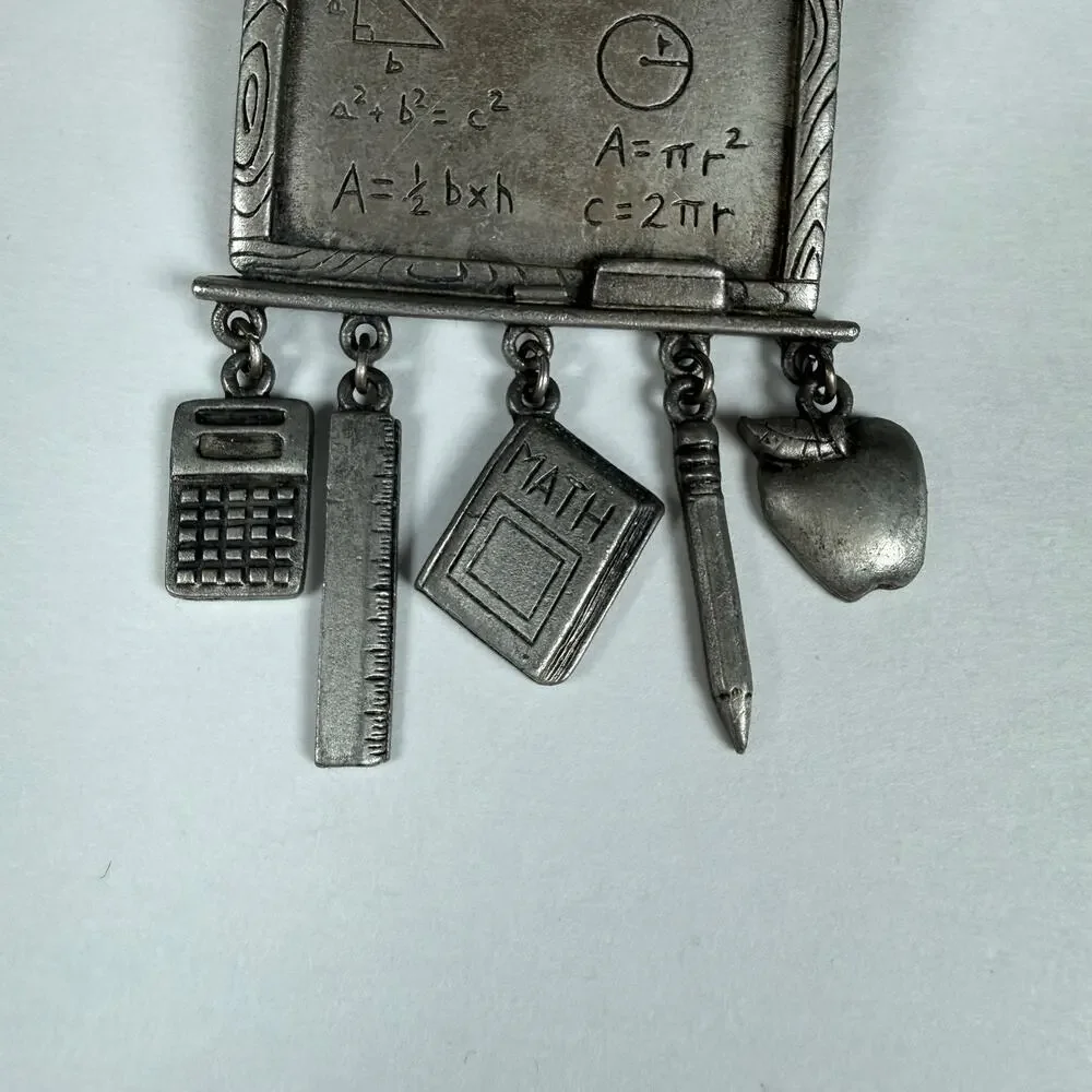 JJ Jonette School Charms Teacher Brooch Pin Jewelry